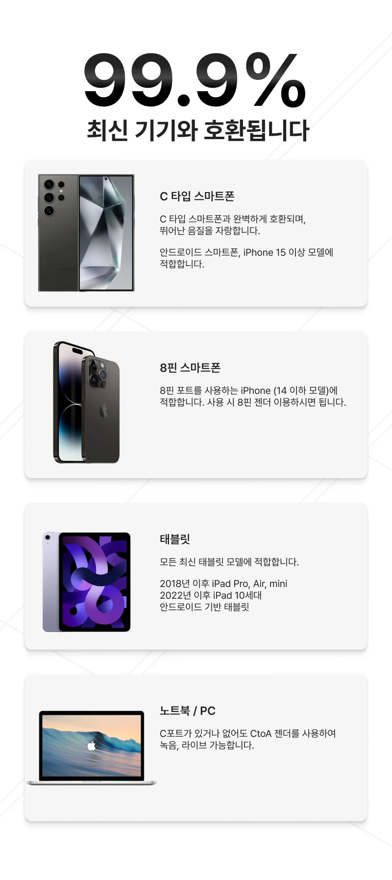 무선 핀마이크 듀얼 강의용 스마트폰 유튜브 무선마이크 상세4