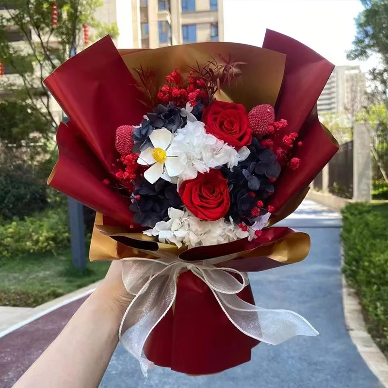 영생화 장미꽃다발 드라이플라워 선물 발렌타인데이 생일선물 상세5