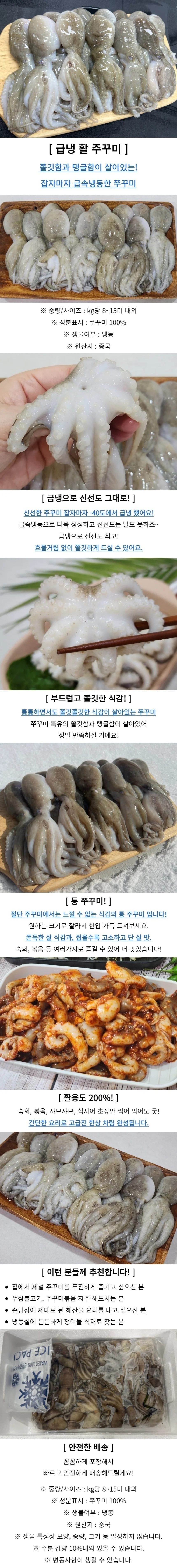 제철 냉동 쭈꾸미 2kg 상세1