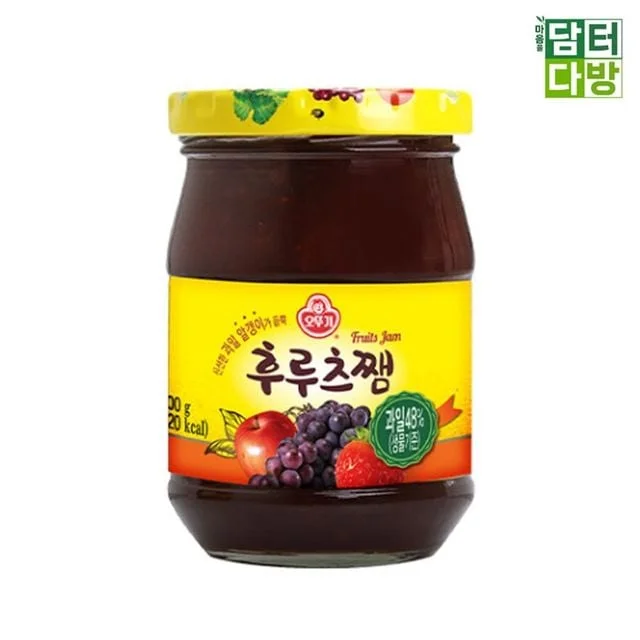 딸기 사과 포도 후르츠잼 과일잼 답례 선물 3개 300g 과일청