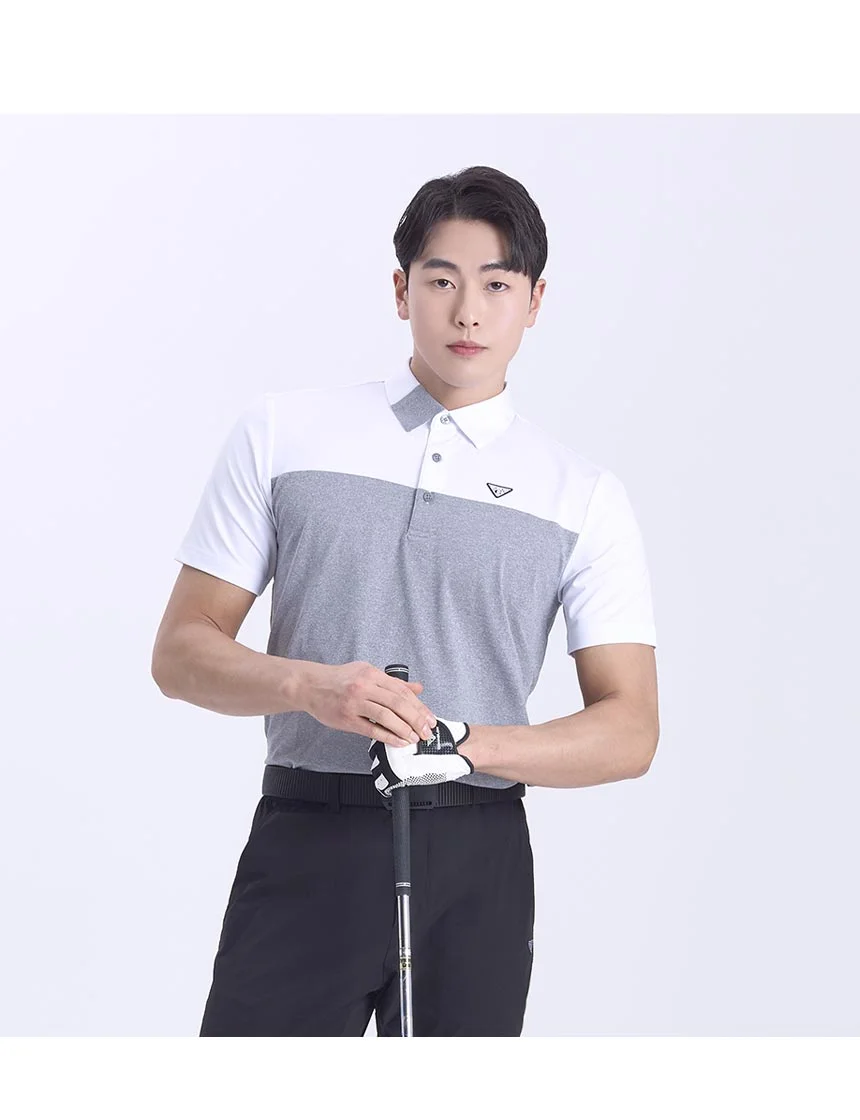 다운블로우 DBS2HG 5102M 남자골프웨어포인트카라반팔티셔츠 상세1
