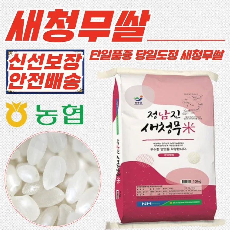 장흥농협 당일도정 새청무 쌀 백미 20kg (10kg x 2개)