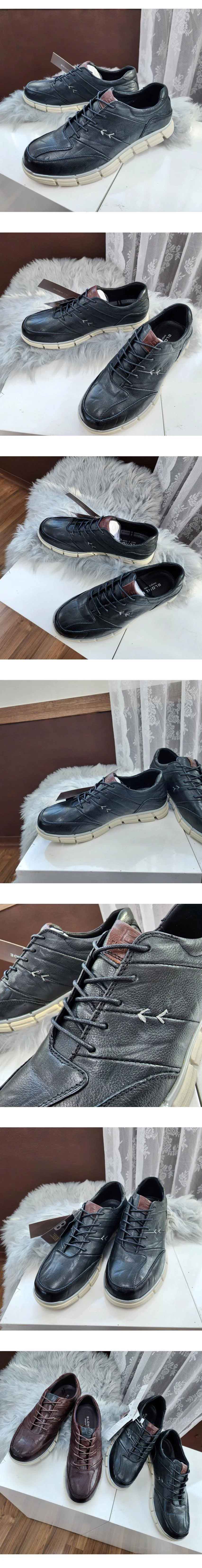 천연물소가죽 남성 중년 캐쥬얼화 B3107 상세2