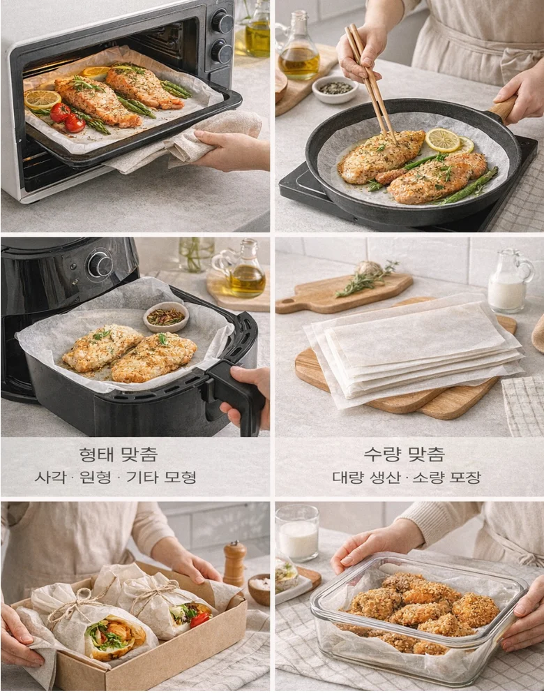 주문제작 사각 종이호일 쿠킹호일30cmx35cm 상세3