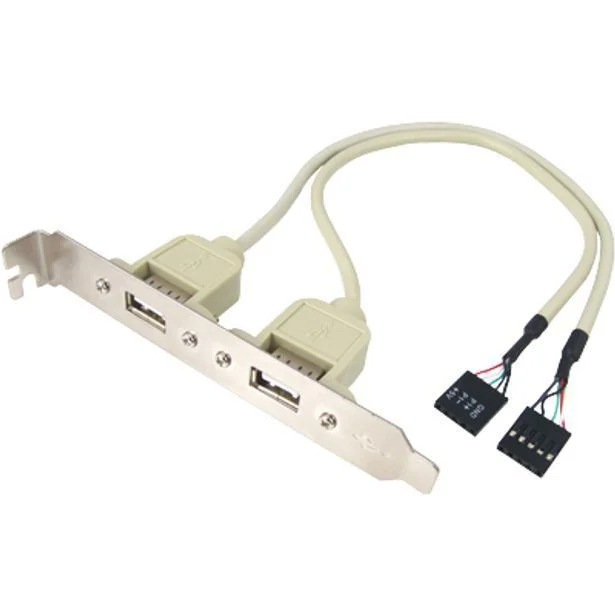 USB2.0 2포트 케이블 브라켓 변환브라켓 케이블