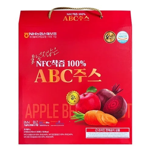 더존건강 NFC 착즙 100% ABC주스 70ml x 30포 캐리어타입