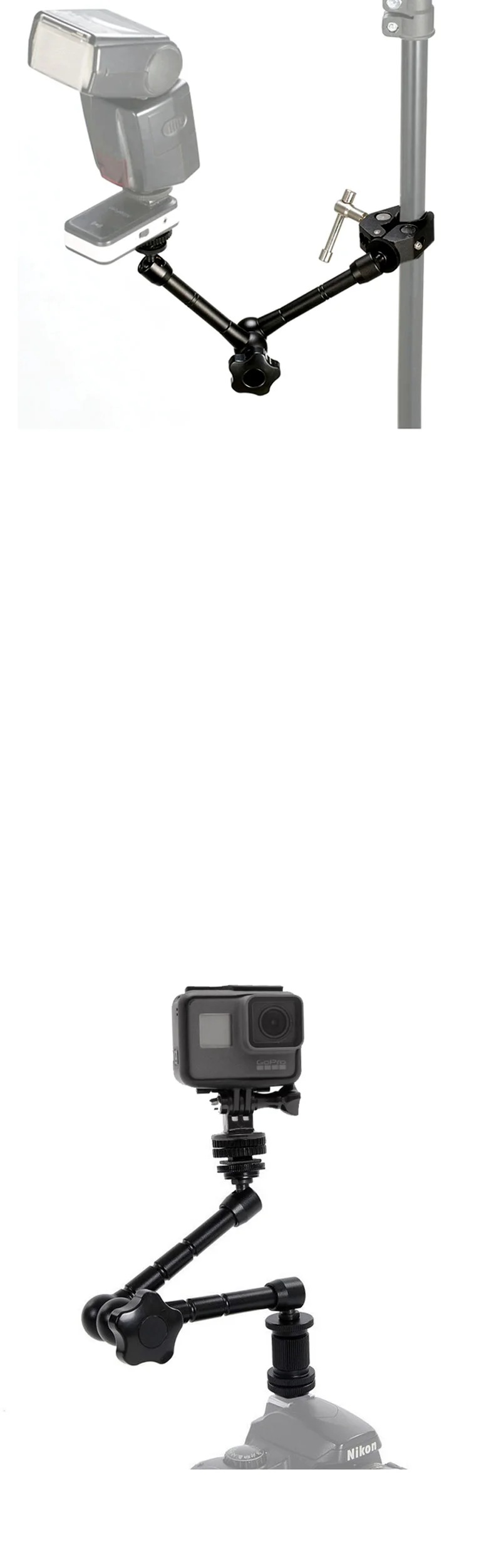 조명 모니터 마운트 거치대 클램프 매직 암 DSLR 카메라 상세5