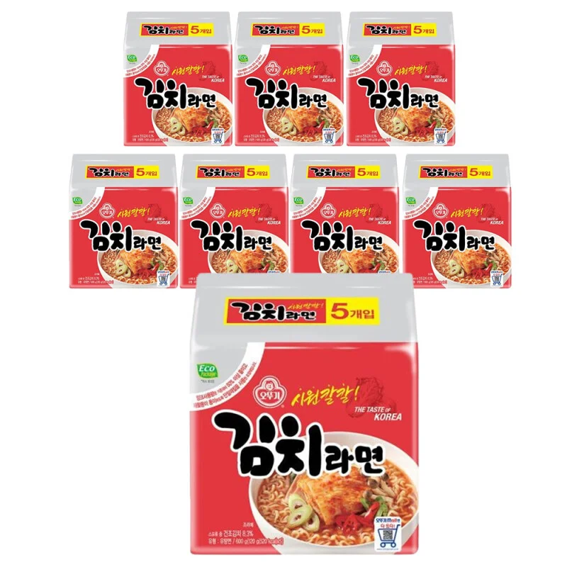 오뚜기 김치라면 멀티팩(120g5개입) x 8팩(총40개입) 상세1