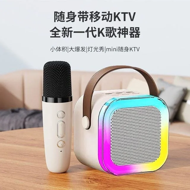 K12 2 4G 무선 마이크 듀얼 블루투스 휴대용 스피커 KTV 모드 상세1