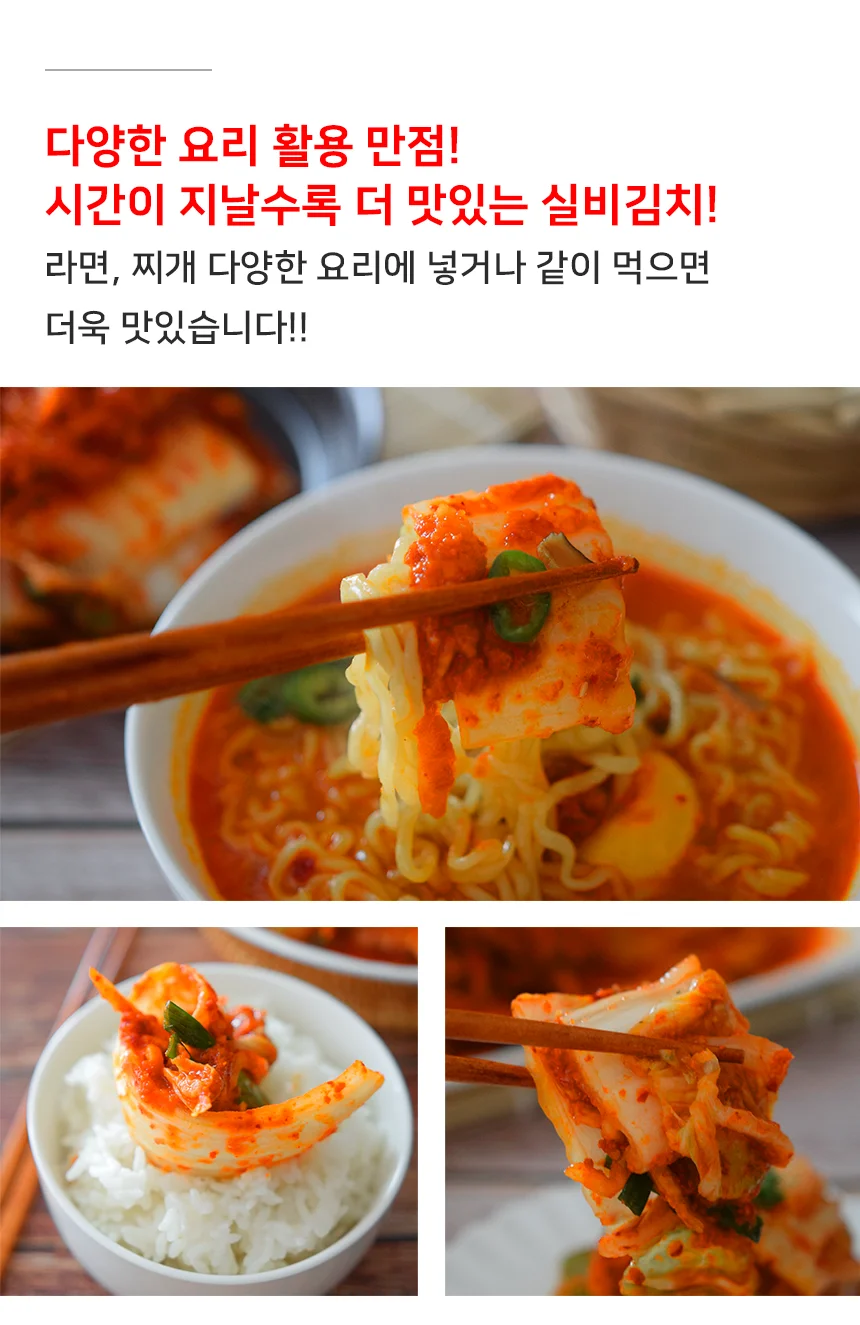 전라도 전통 매운 실비 겉절이 김치 3kg 상세5