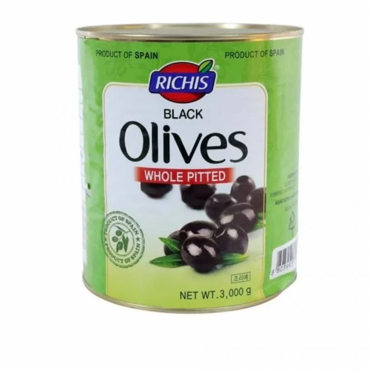 리치스 블랙올리브 홀 3kg 홀블랙올리브 샐러드용블랙올리브 피자용블랙올리브