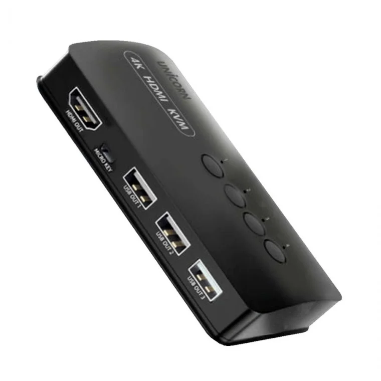 4K USB2.0 HDMI 2포트 KVM스위치 PC모니터 컴퓨터 노트북 본체 4대제어