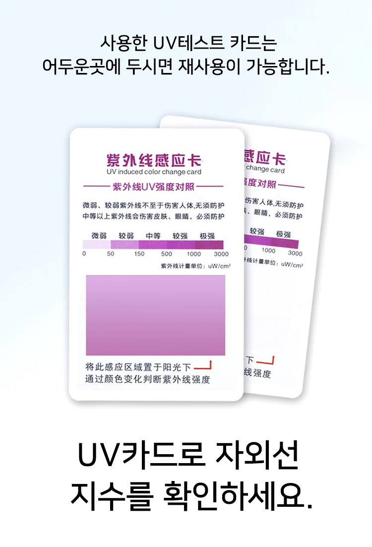 돌돌말이 UV차단 와이드 썬캡 모자 (UV 테스트 카드 증정) 상세4