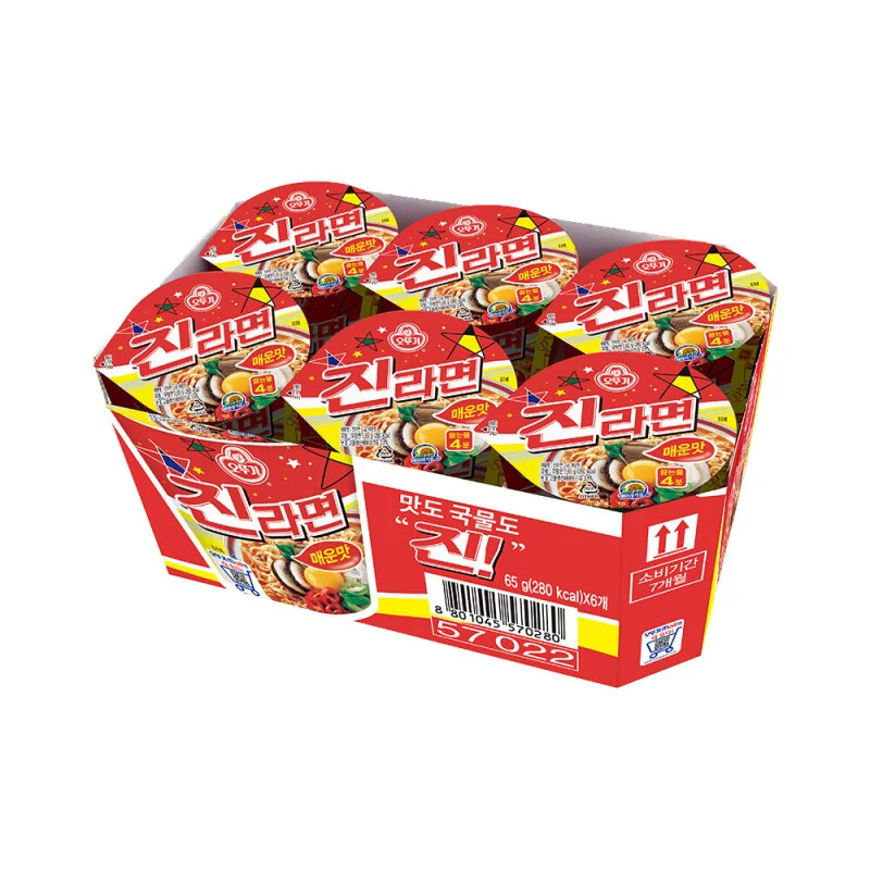 오뚜기 진라면 매운맛 소컵(65g6개입) 상세1