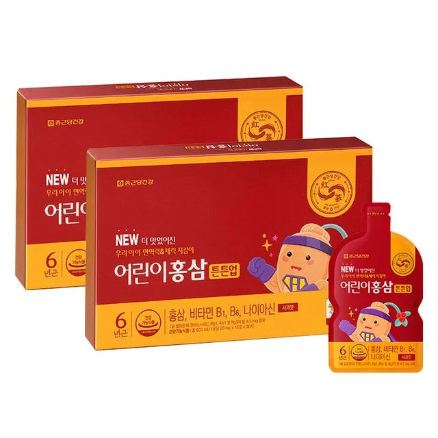 종근당건강 어린이홍삼 튼튼업 20ml x 30개입 2세트