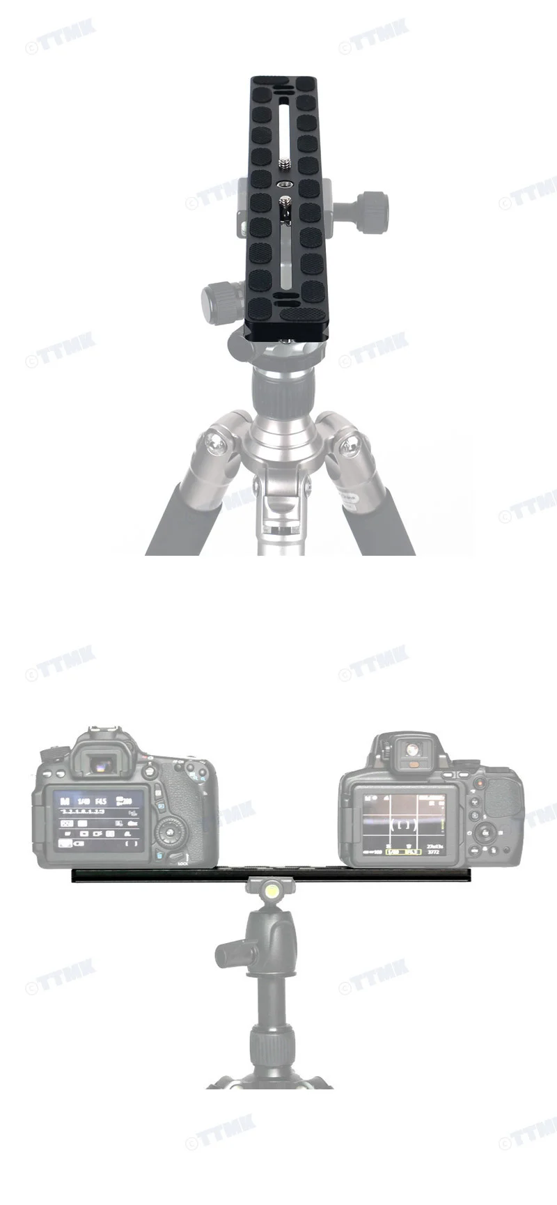 볼헤드 삼각대 퀵슈 플레이트 300mm 베이스 마운트 홀더 PU300 상세5