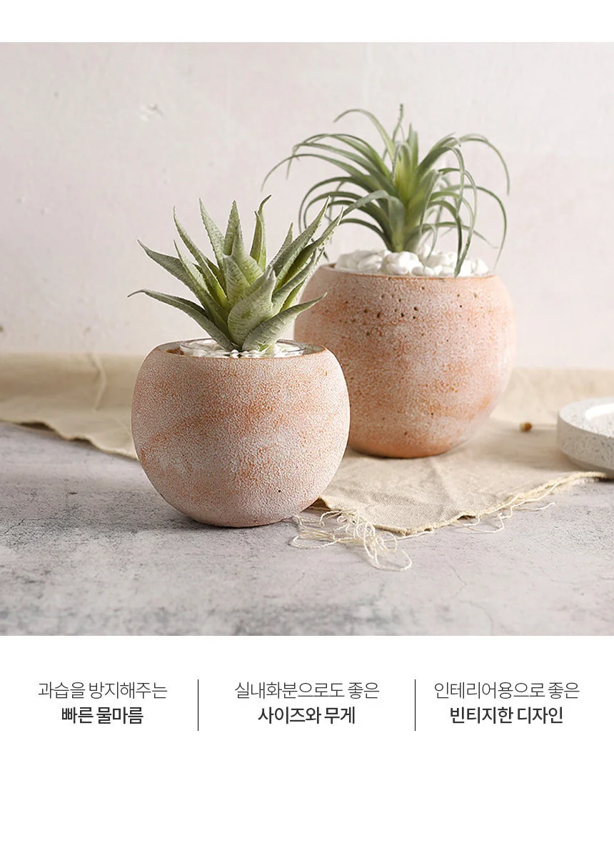 빈티지토분 문리프팟 받침세트 상세2