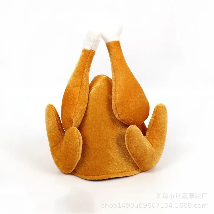 치킨모자 칠면조 모자 새로운 캐릭터 닭다리 모자 Chickeleg Cap 칠면조 모자 단추 상세1
