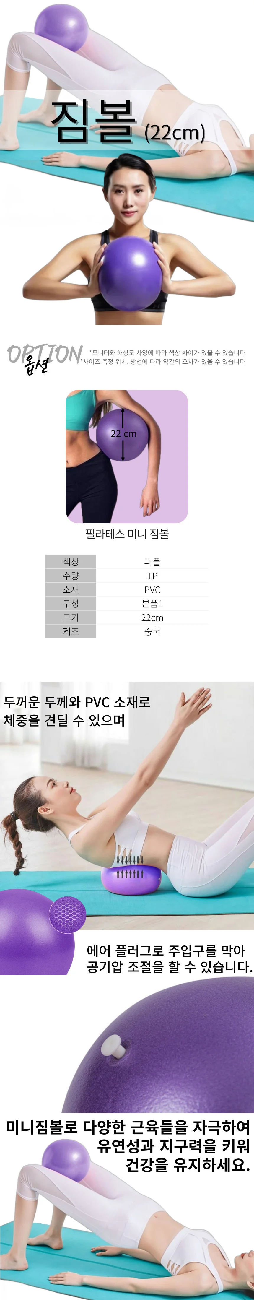 짐볼 22CM 2개 상세1