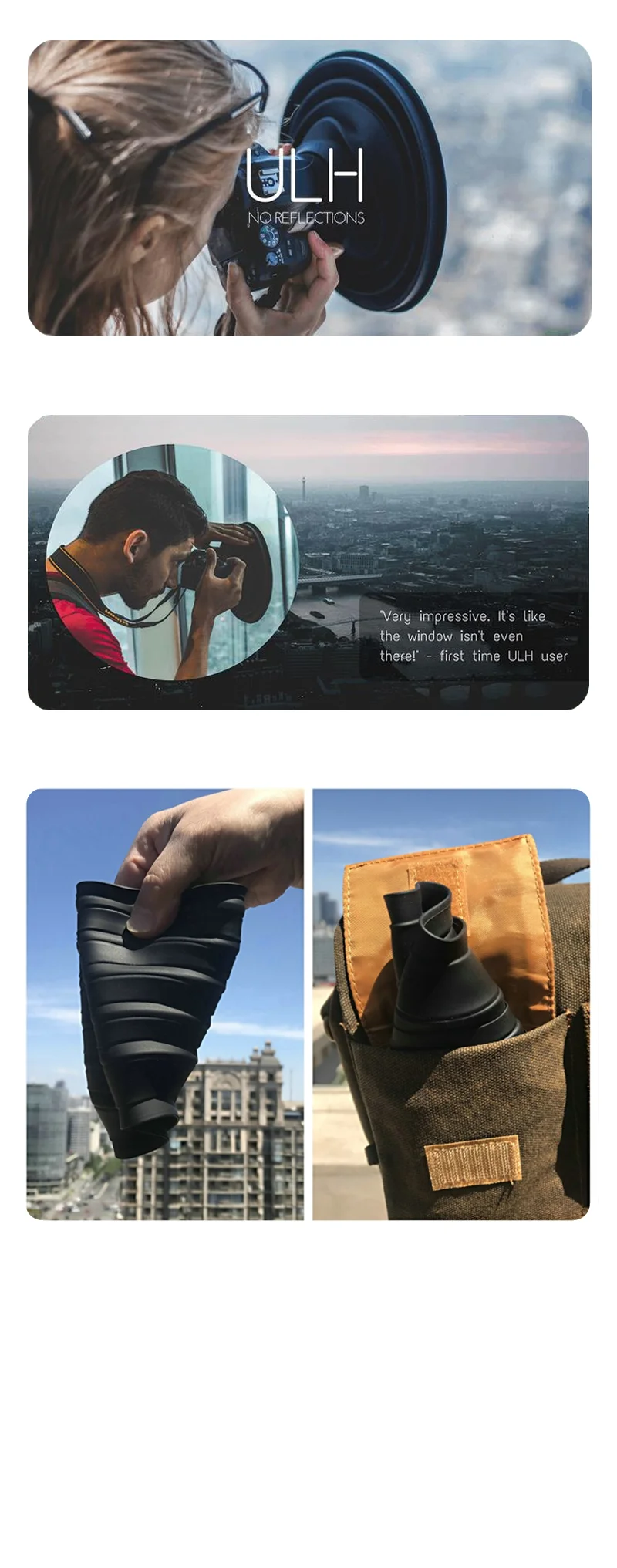 카메라 렌즈 후드 30mm 50mm 스커트 커버 반사광 제거 상세3