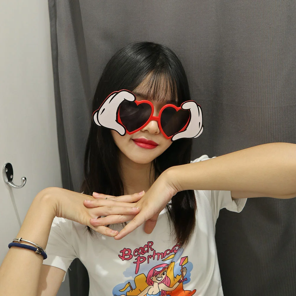 양손하트 선글라스 파티 안경 인생네컷 소품 생일 상세1