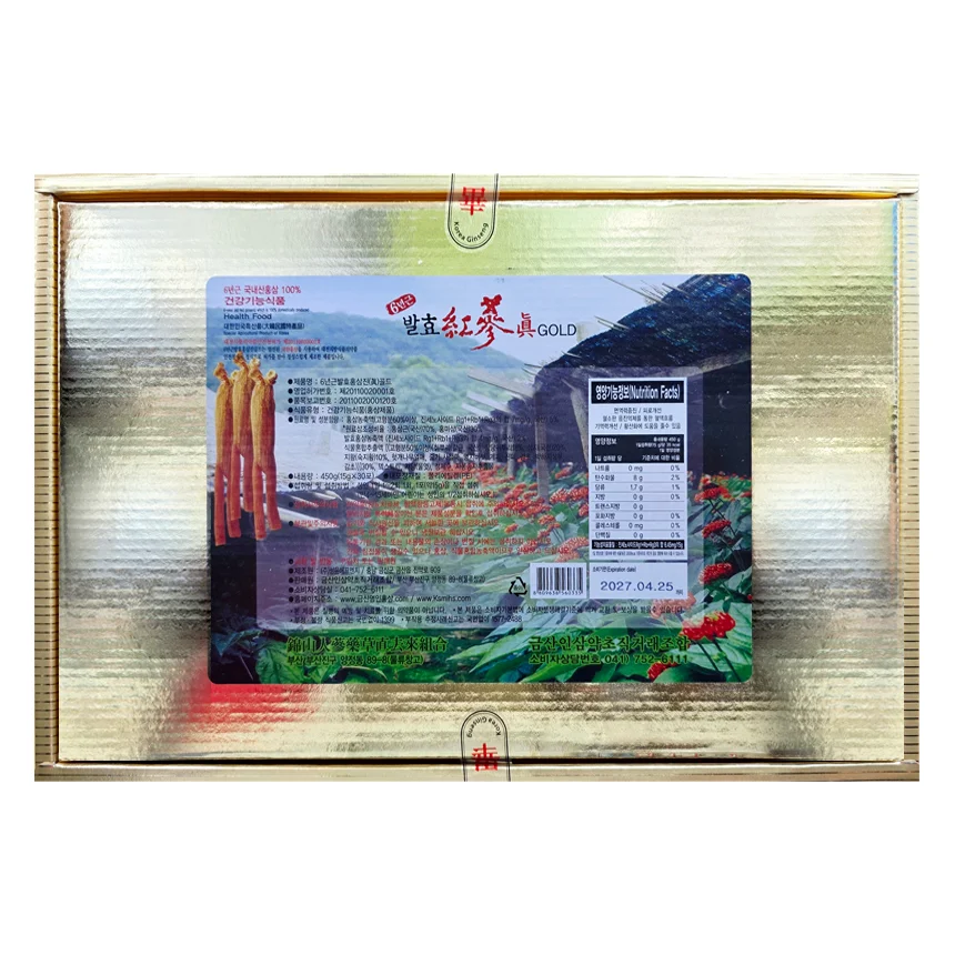 6년근발효홍삼진(眞)골드 450g (15g x 30포) 상세1