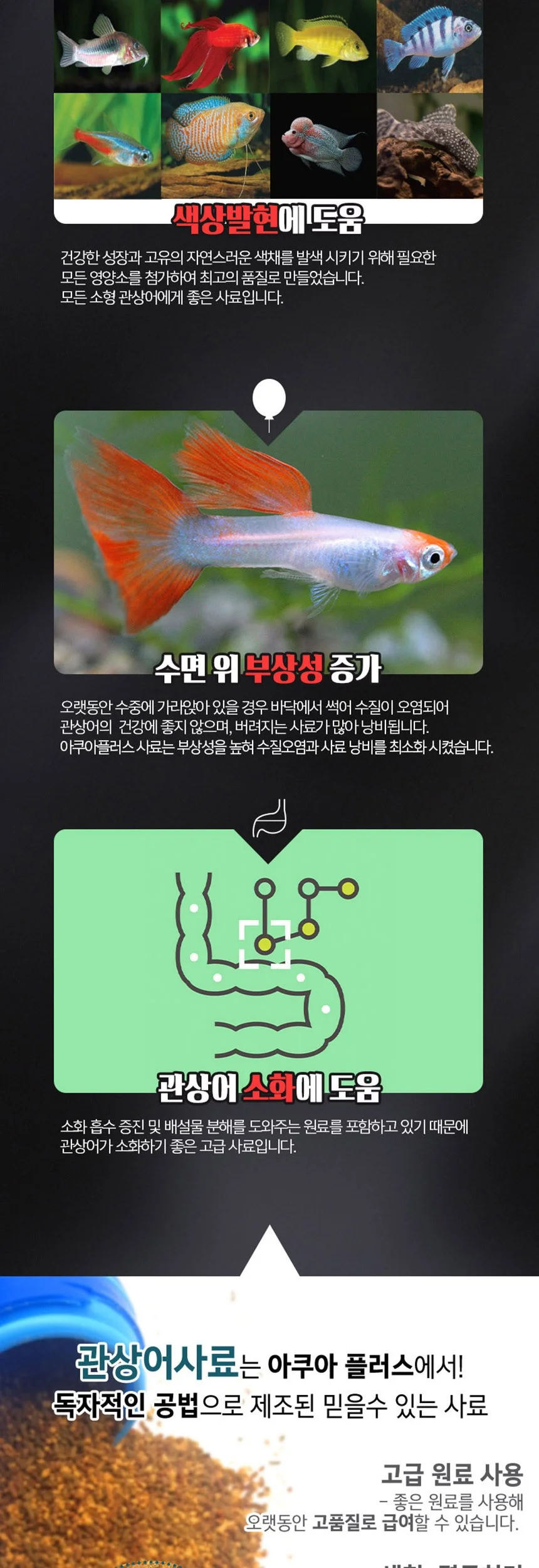 프리미엄 열대어밥 50g 열대어 고급사료 상세4