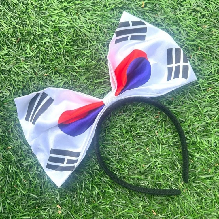 태극기 리본머리띠 응원머리띠