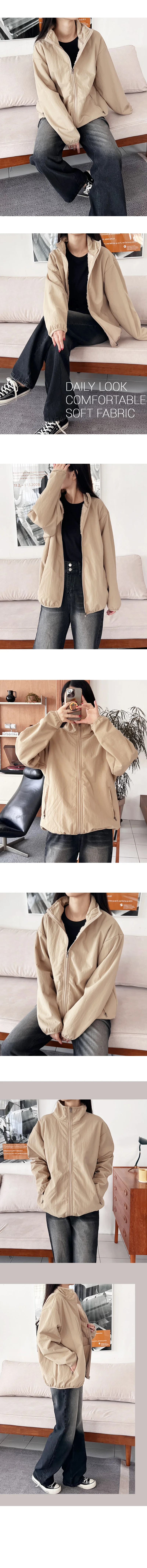 GSS FJ700W 여자오버핏 집업 퍼자켓 점퍼 상세2