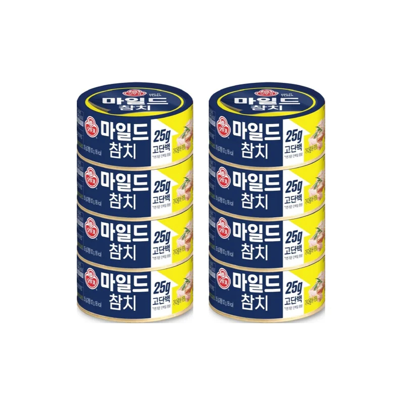 오뚜기 마일드 참치 135g x 8캔 고단백 저칼로리 참치캔 상세2