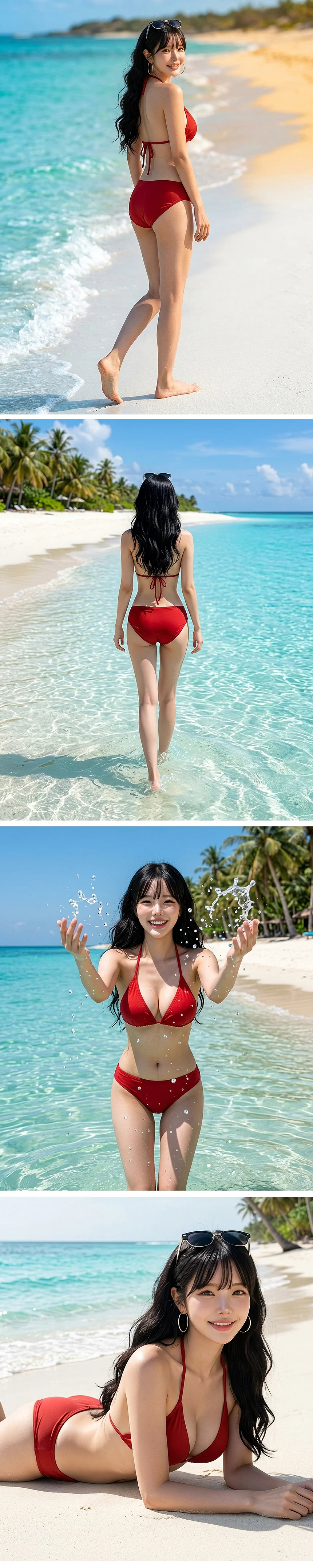 플레르비키니 4pc세트 수영복 볼레로 커버업 바프 상세4