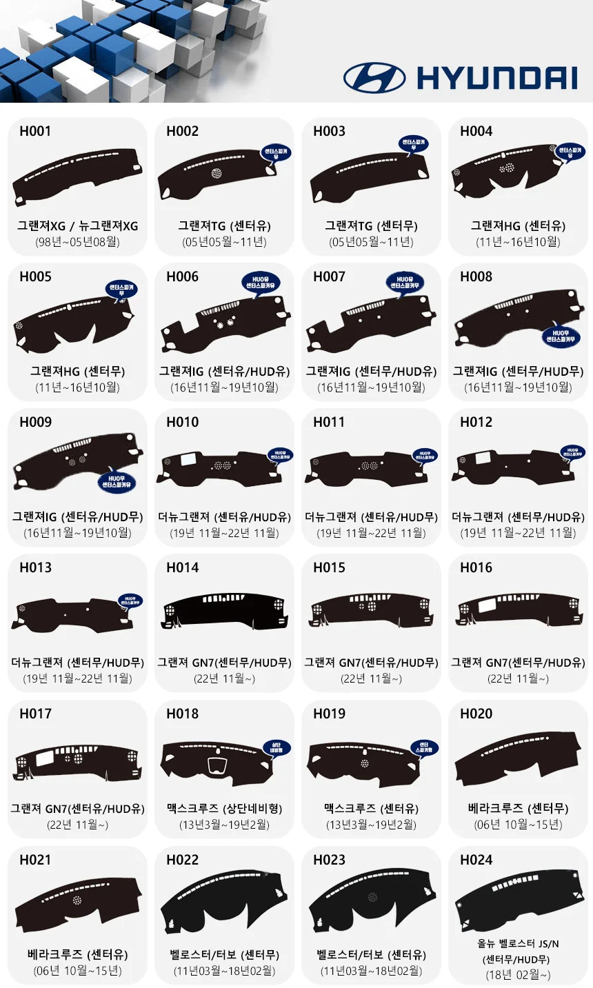 논슬립 벨벳 자동차 대시보드커버 그랜저XG 썬커버 상세3