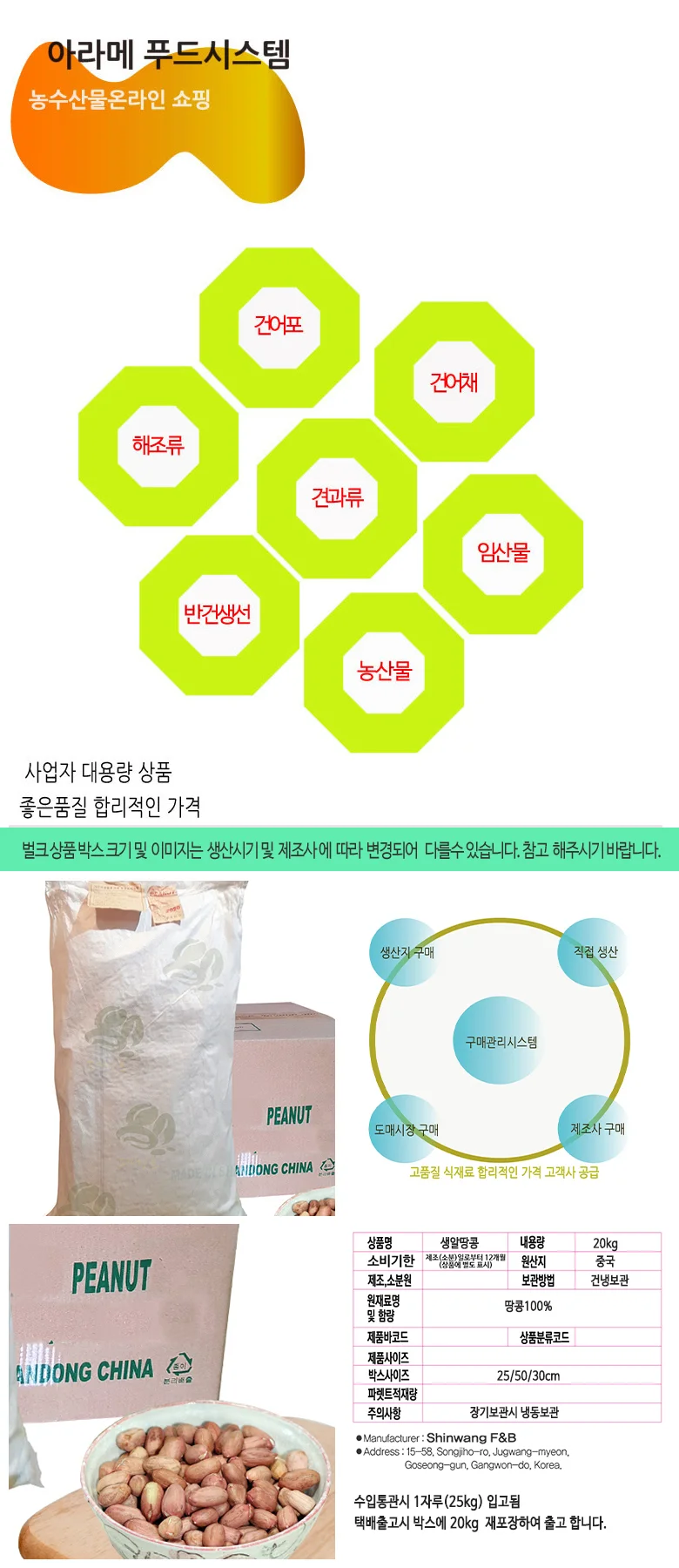 생땅콩 20kg 상세4