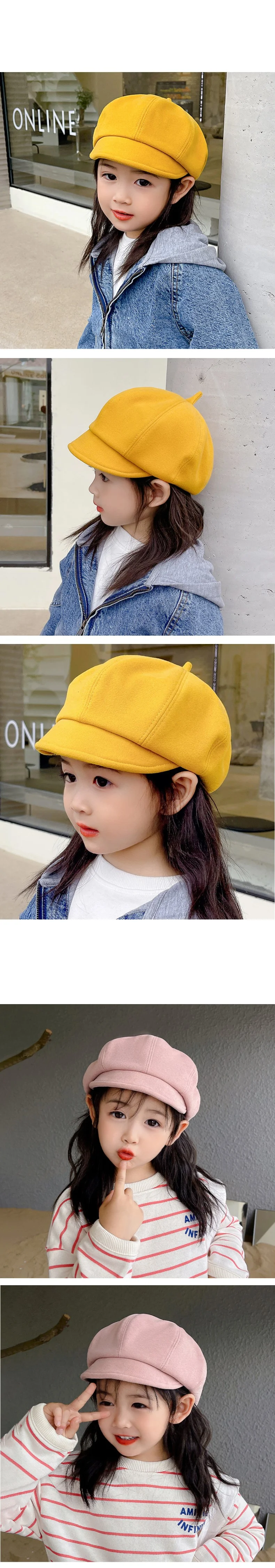 아동 베레모 유아 어린이 아이 남아 여아모자 가을 겨울 빵모자 방한모 상세4