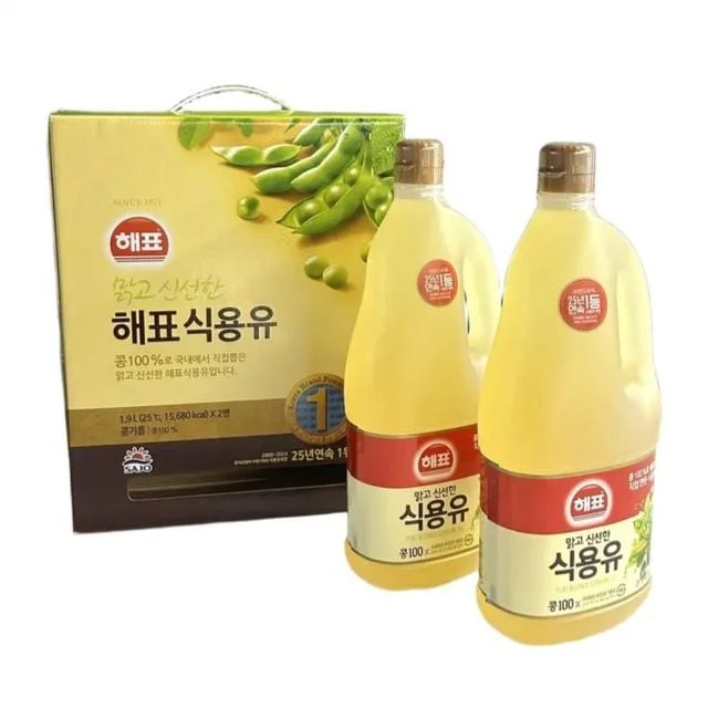 2026년 추석 명절 해표 콩기름 식용유 1.9L 2입 대용량 선물세트