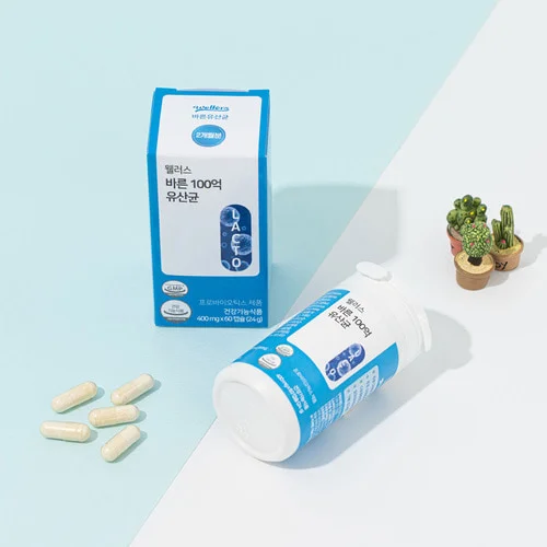 웰러스 바른 100억유산균 400mg x 60캡슐 상세1