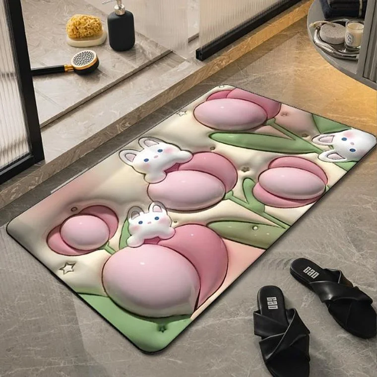 규조토 주방 욕실 미끄럼방지 패드 발 매트