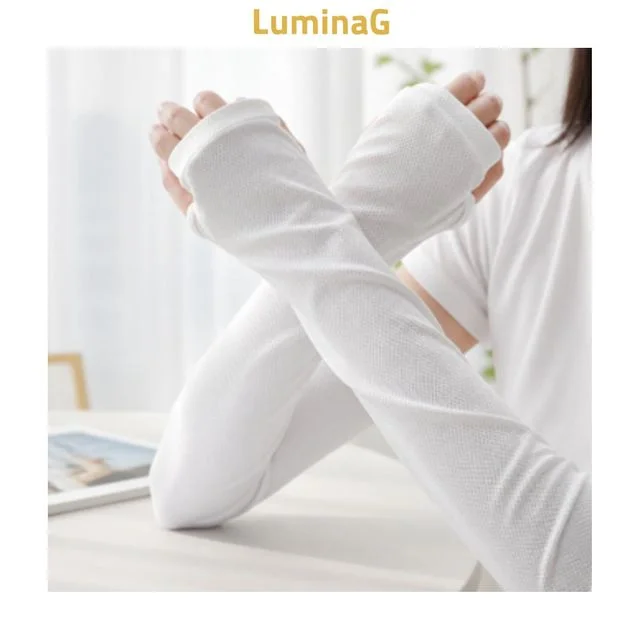 팔토시 아이스슬리브 자외선차단 여름 운전용 등산 화이트 야외활동