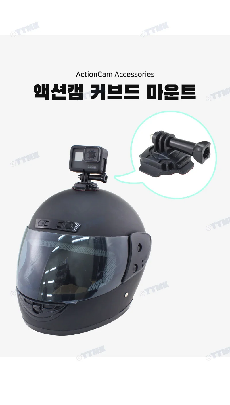 액션캠 헤드 클립 자전거 주행 장착도구 상세2