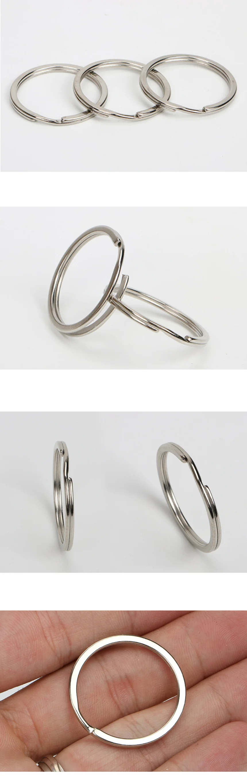 30mm 이중오링 원형키링 열쇠고리 부자재 재료 상세2