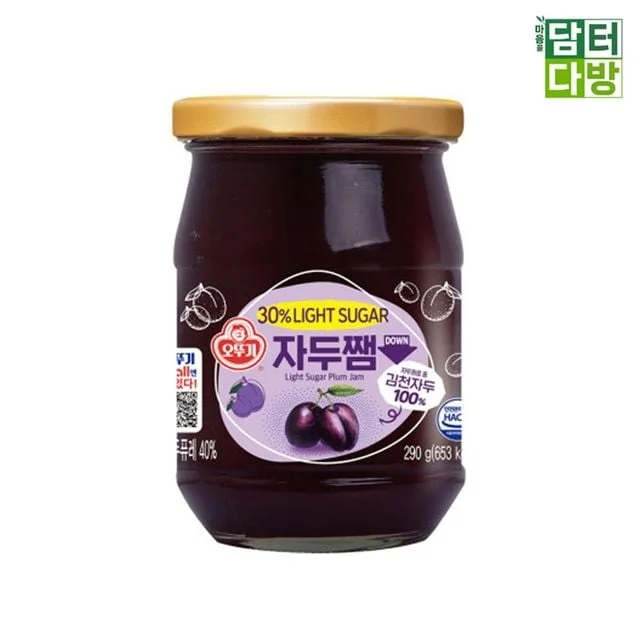 자두잼 라이트슈가 290g 2개 빵잼 아이들간식 건강한 저칼로리잼 농축 맛있는쨈