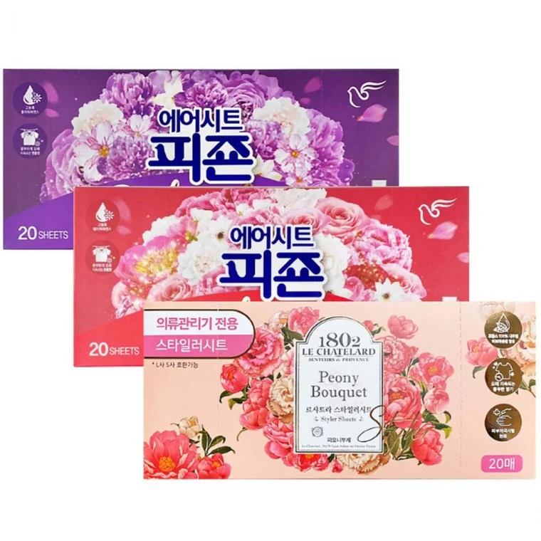 20매 스타일러시트 20매 르샤트라 소취시트 피죤에어시트 세탁 애경