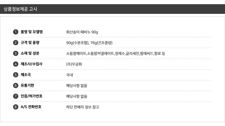 화산송이 때비누 90g 상세3