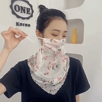 자외선차단 스카프 여성 골프 앞면 마스크 얼굴 햇빛가리개 12종 상세2