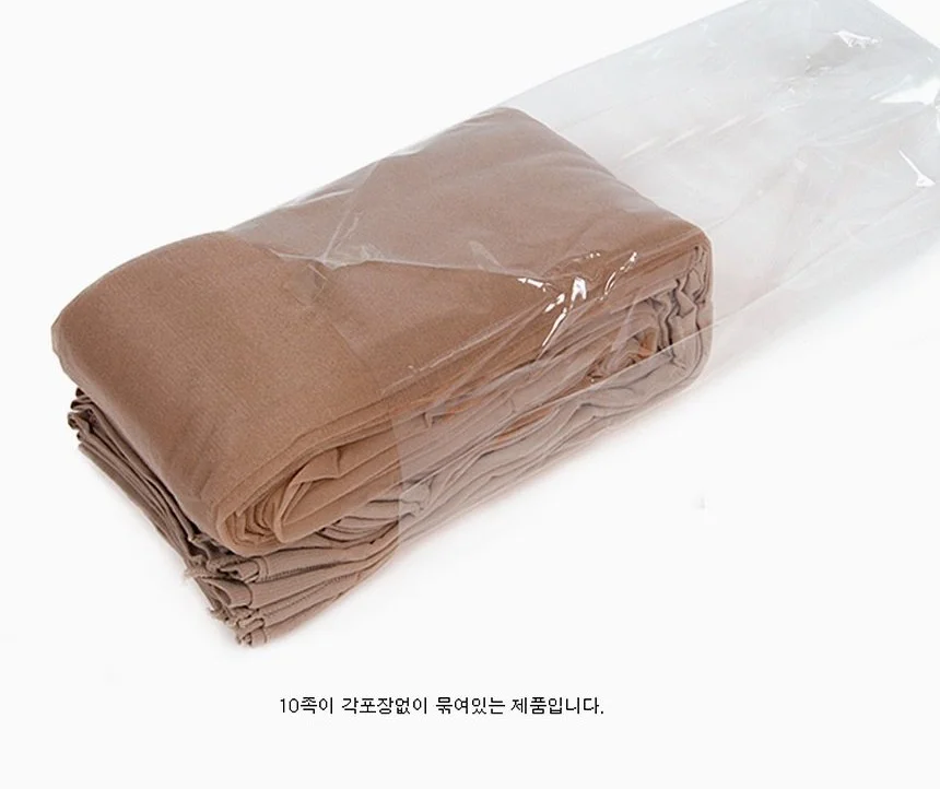 여성용 고탄력 4계절용 팬티스타킹 살색 10개 상세3