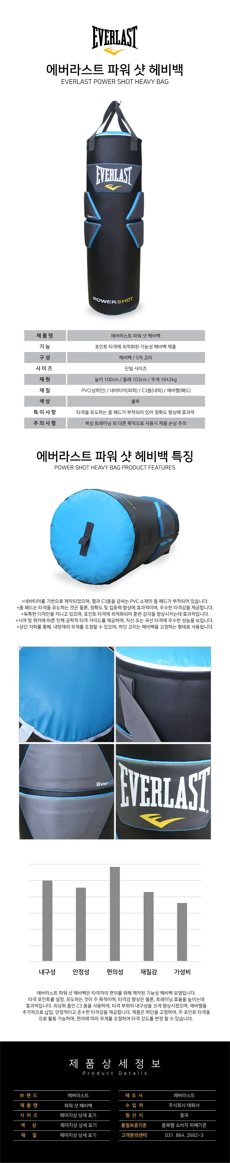 무에타이 펀칭용 체육 샌드백 홈짐 매트 상세1