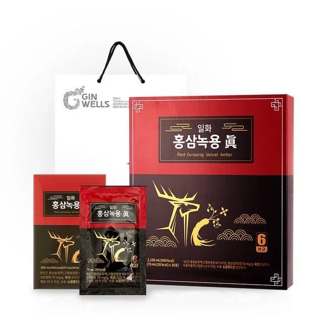 추석선물 진웰스 홍삼녹용 진 70ml x 30포 일화 홍삼음료 명절선물