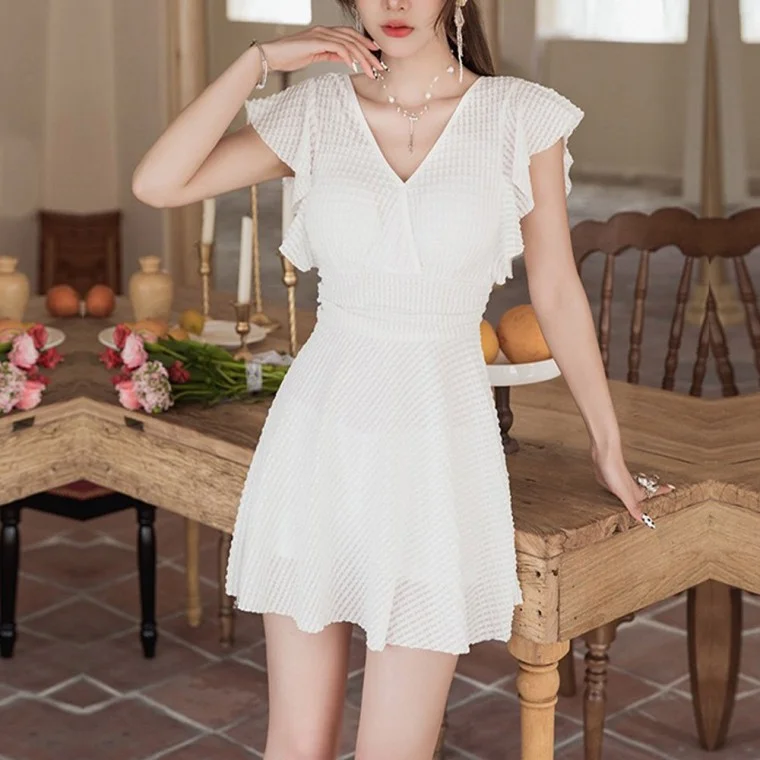 여성 모노키니 일체형 원피스 수영복 여자 체형커버 휴양지