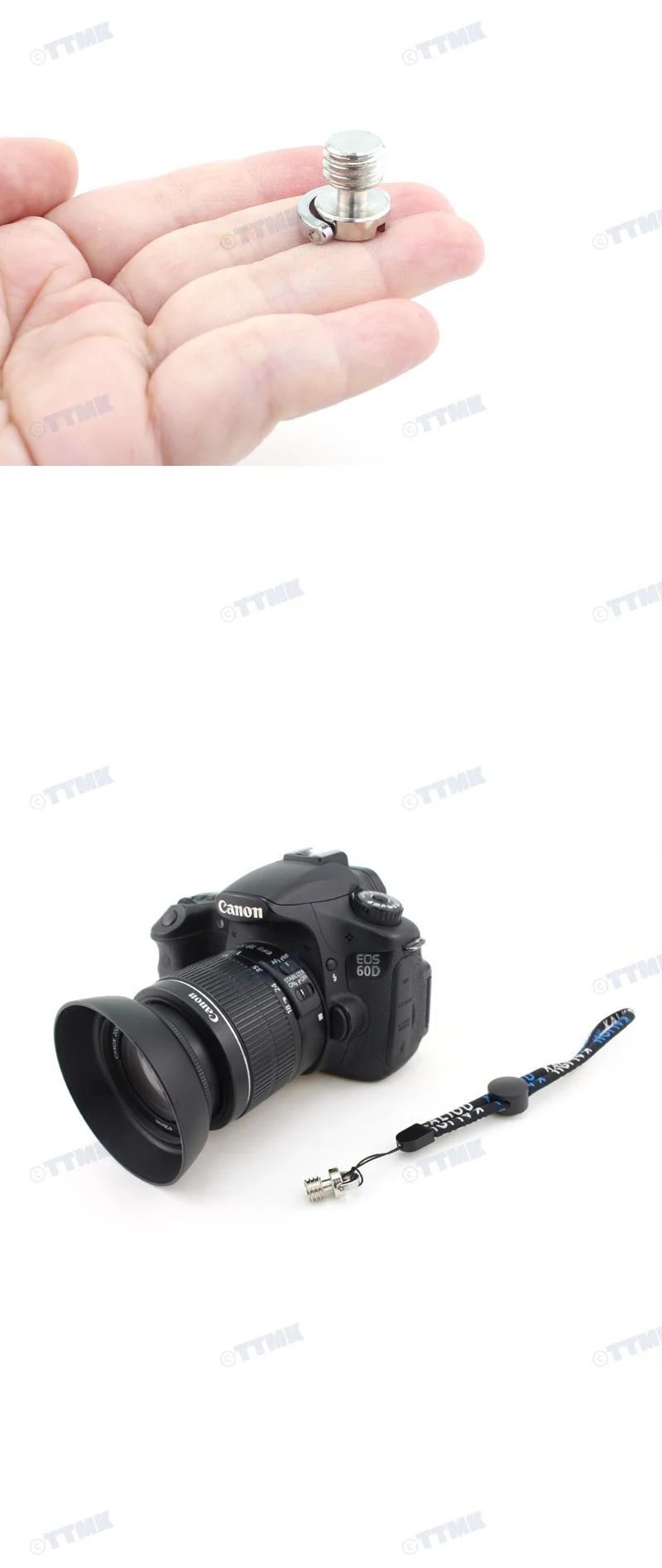카메라 D링 3/8 나사 볼트 마운트 스트랩 삼각대 K061 상세3