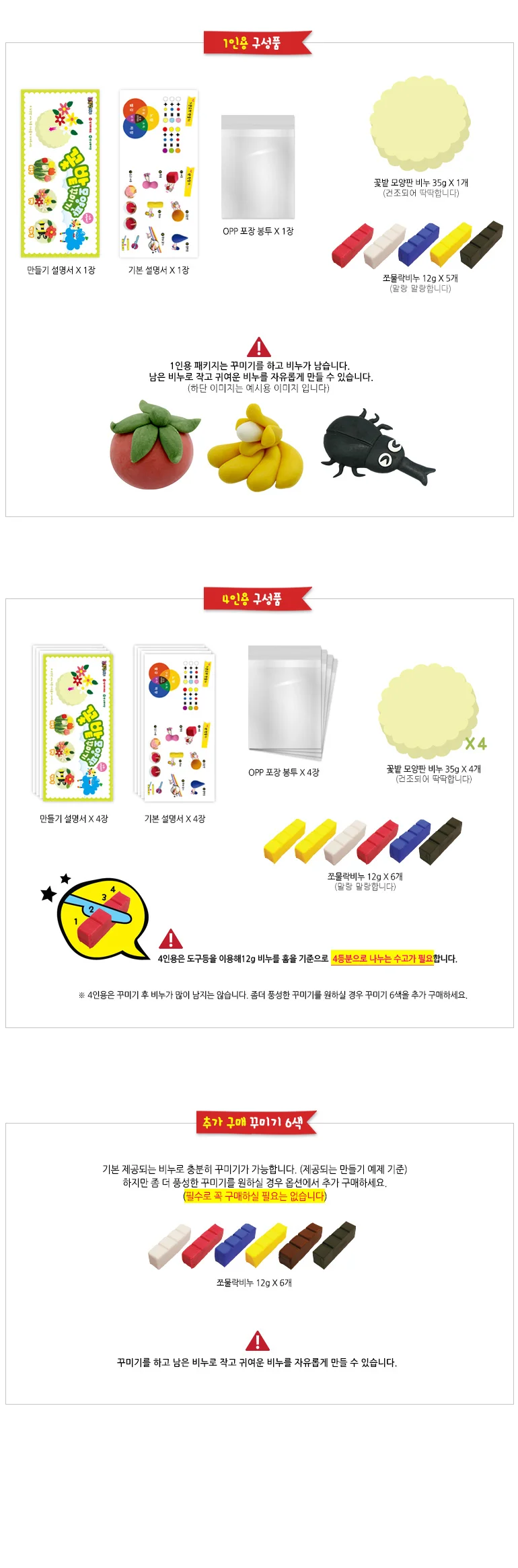 쪼물락비누 꽃밭 비누 꾸미기 - 모양판 제공 1인용 상세4
